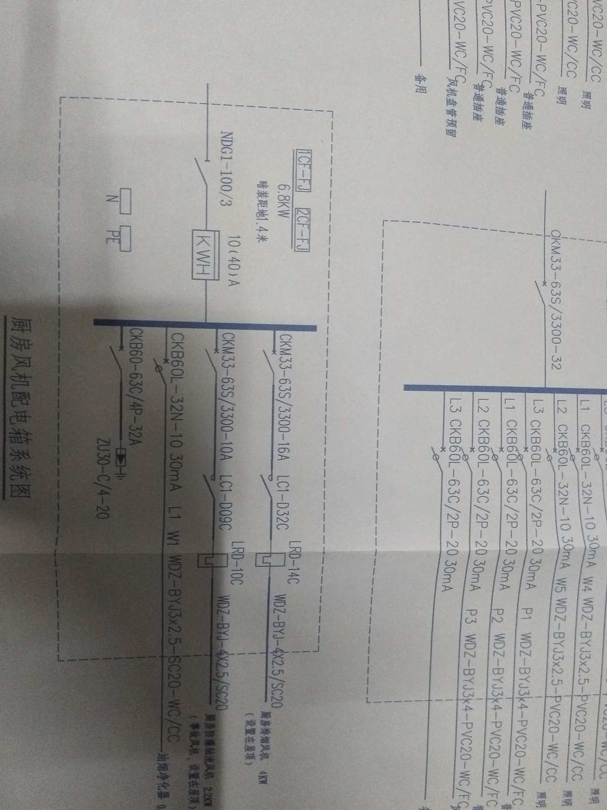 配电箱线路图-变(配)电所组成、布置及电气主接线图和配电箱系统图的识读